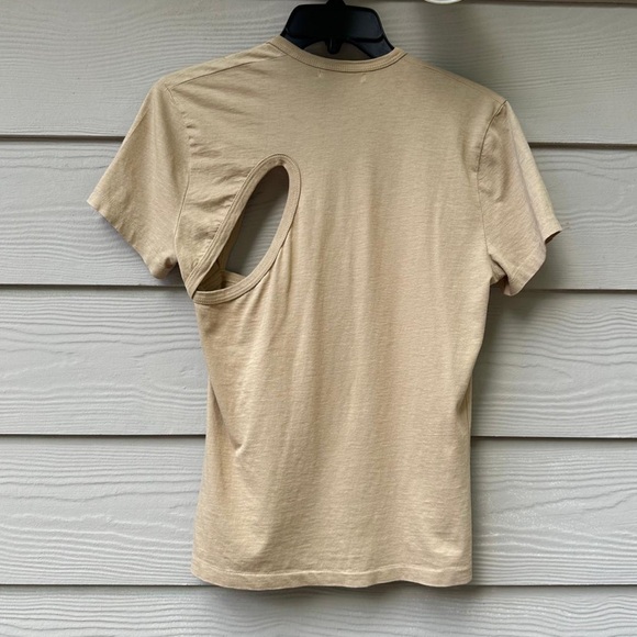 John Elliott Women's Supima Asymmetrical Tee - Picture 7 of 10